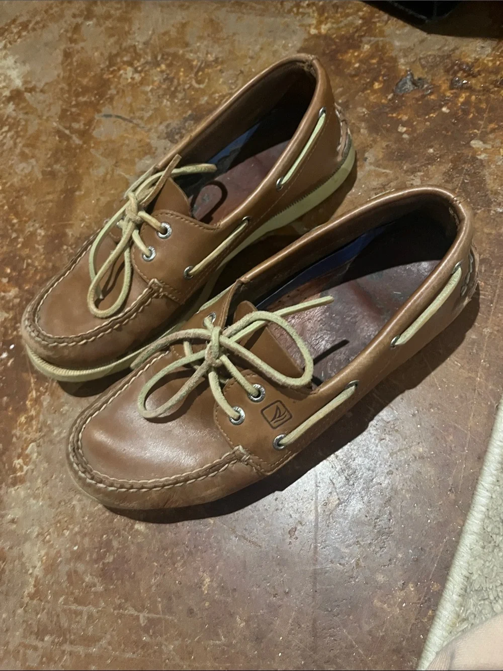 Sperry Tan/Brown Leather Classic Boat Shoes
